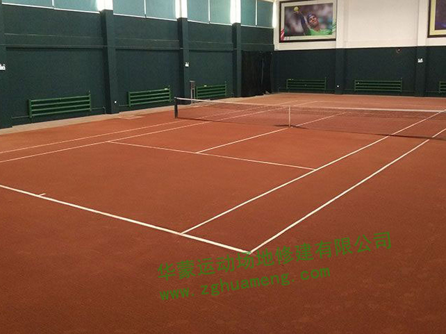 中央直屬糧庫紅土網(wǎng)球場建造